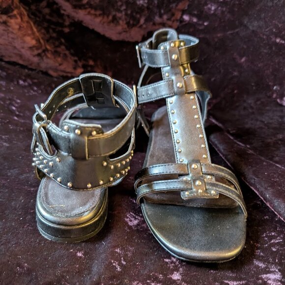 NEW Studded Gladiator Sandals, sz 8, Caged, Aerosoles - Picture 8 of 15